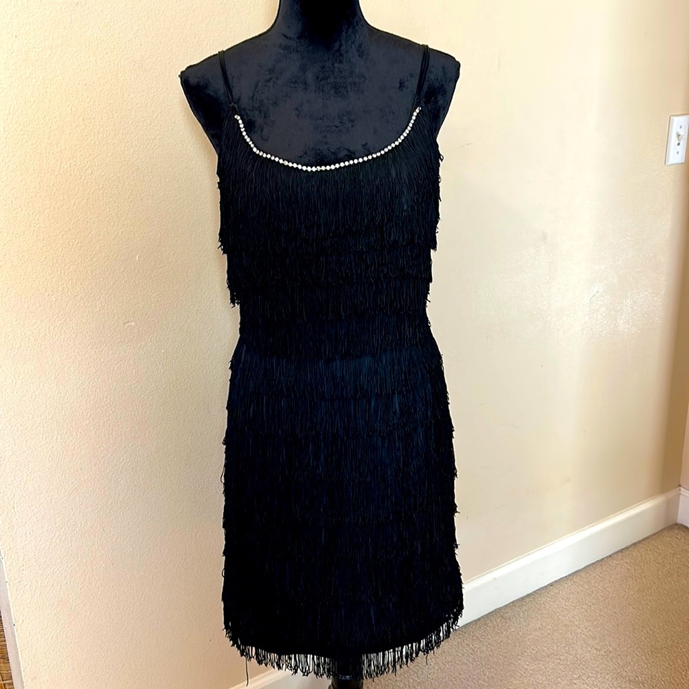Flapper Custom Made Costume Dress in black